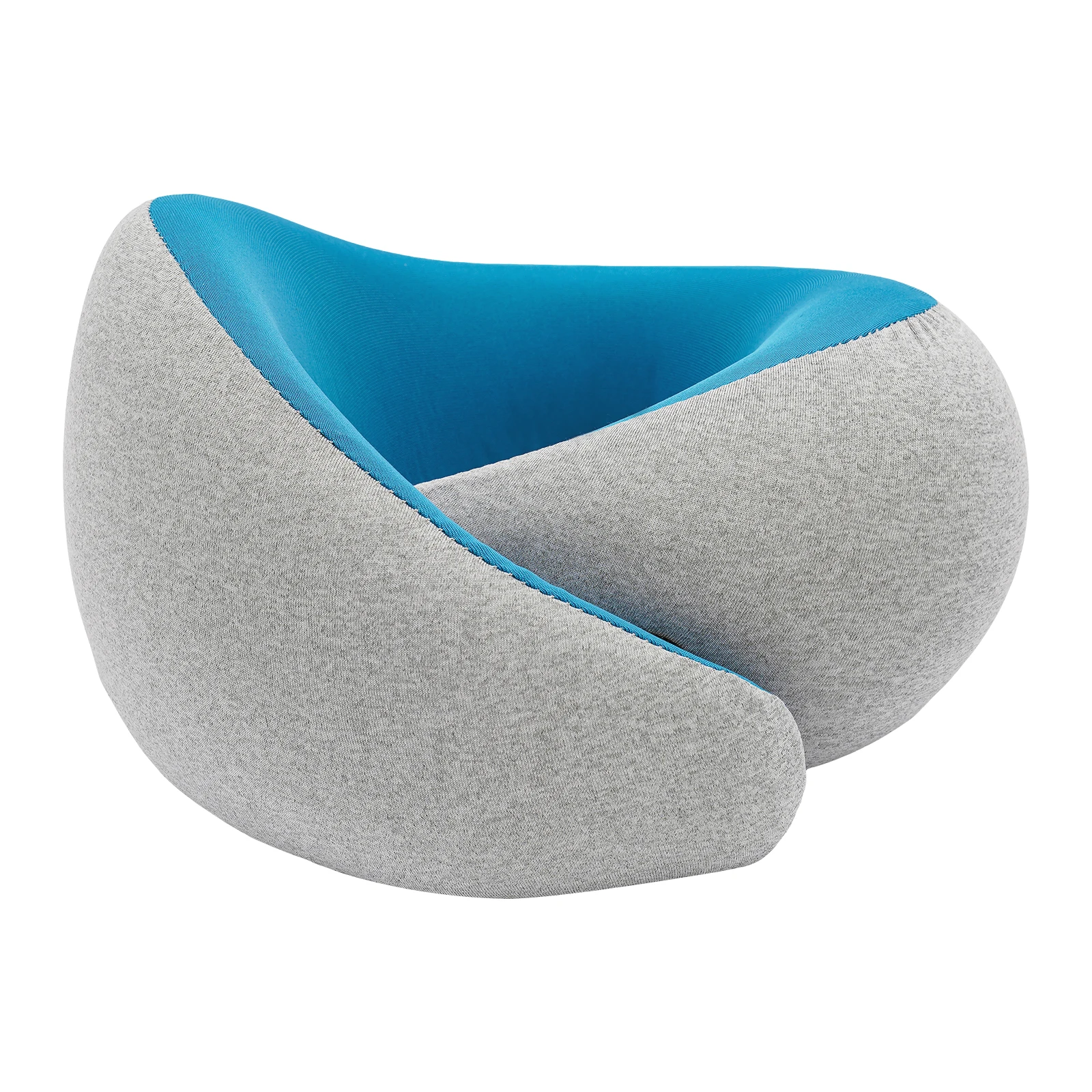 U-Shaped Memory Foam Travel Pillow: Dual-Color Options for Ergonomic Neck Support and Comfort on the Go