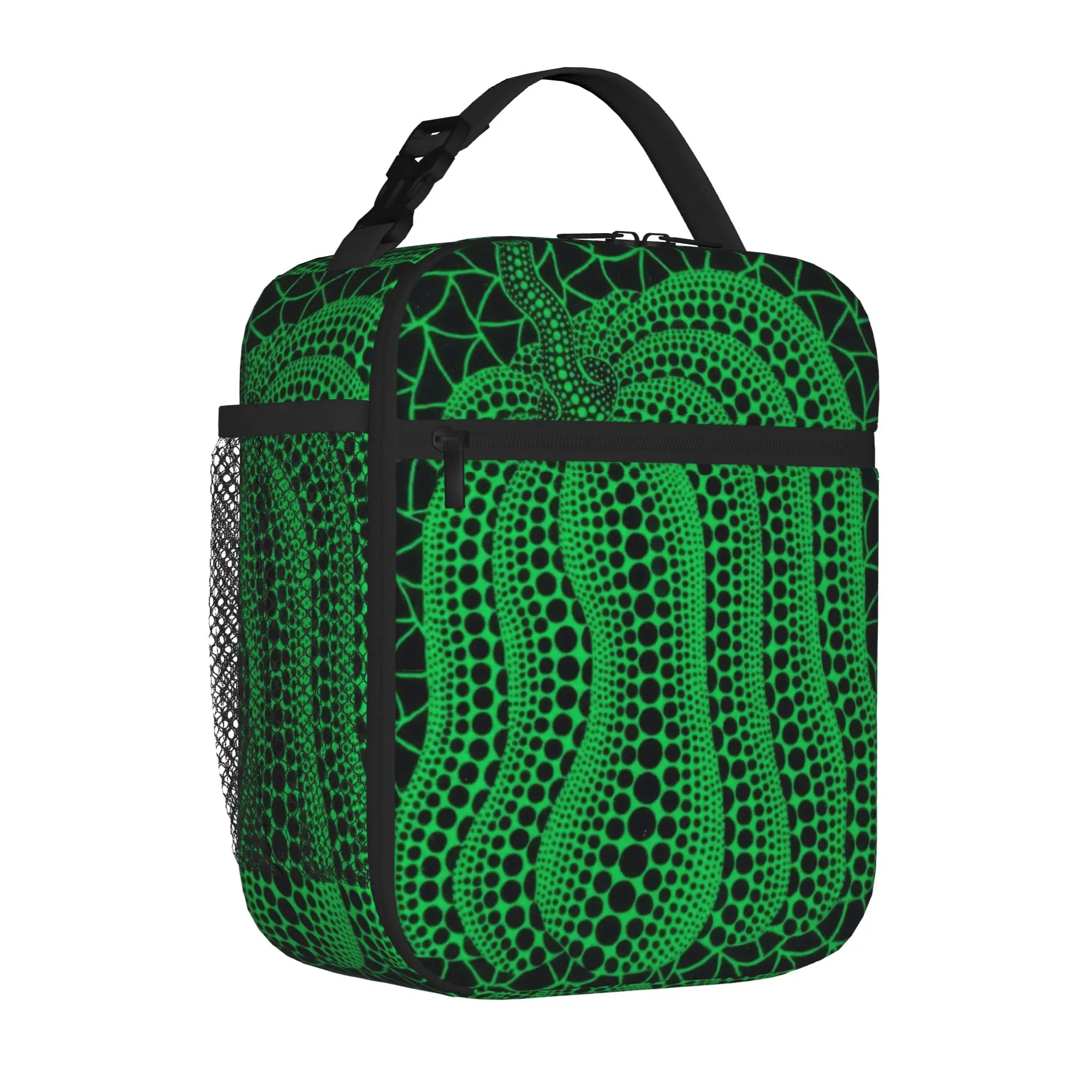 Y-Yayoi Kusama Pumpkin Thermal Insulated Lunch Bag for Office  Portable Food Container Bags Cooler Thermal Lunch Box