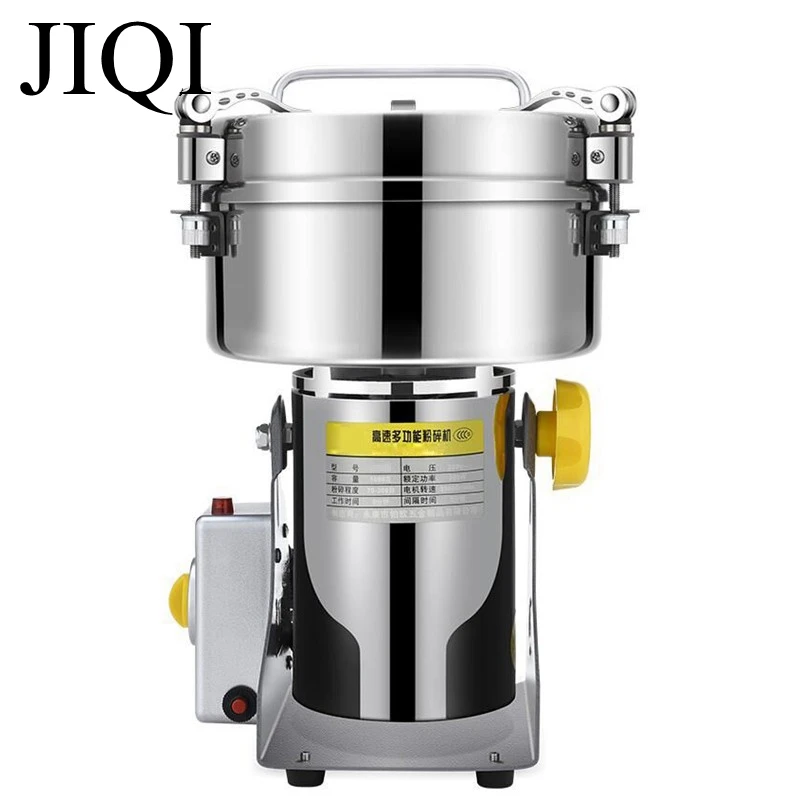 

JIQI 550W 1000g Martensitic stainless steel grinder Household Multifunctional Electric grain mill machine ultrafine Powder maker