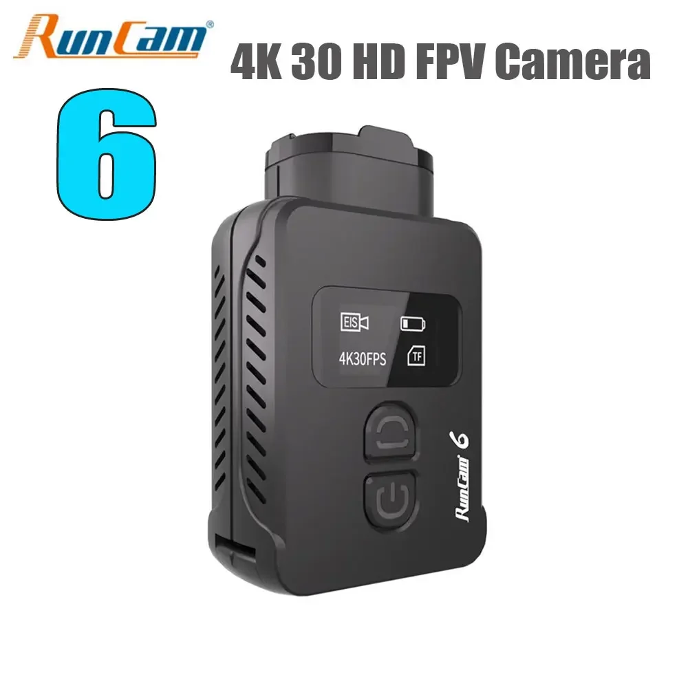 Runcam 6 4K HD SOIY IMX377 30 fps 1/2,3 Zoll 128*64 155 ° FOV WiFi anpassbares Sportkameraset für FPV Drone Flugzeug RC Modell