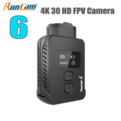 Runcam 6 4K HD SOIY IMX377 30 kl./s 1/2,3 cala 128*64 155 ° Zestaw adaptableowych kamer sportowych FOV WiFi do modelu RC samolotu dronowego FPV