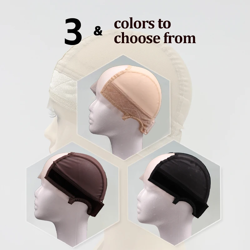 1-3 buah topi Wig pegangan renda topi 4X5 bagian U tak terlihat topi Wig renda Non selip bando tanpa lem topi jaring untuk menahan Wig pita lebar