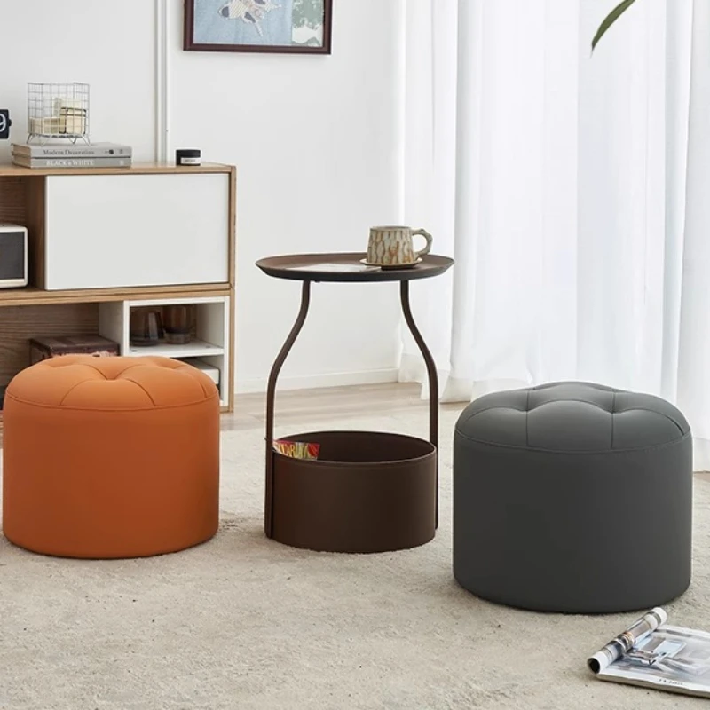 Hallway Stool Chair Rest Feet Living Room Vanity Office Pouf Ground Stool Chair Footrest Taburete Almacenamiento Home Furniture