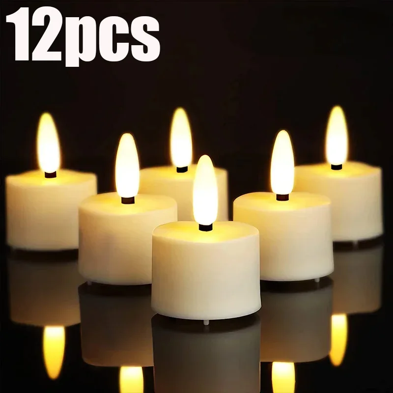 

Flameless LED Candles Flashing Electronic Light Flickering Candle Battery Powered Lights Home Garden Wedding Party Decor Lamps