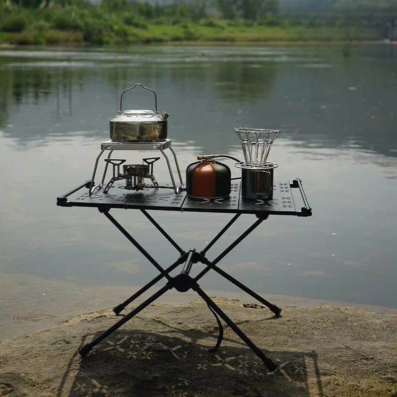 Ultralight Aluminum Folding Camping Table Portable IGT Tactical Desk for Hiking Cycling Outdoor Picnic Backpacking Travel