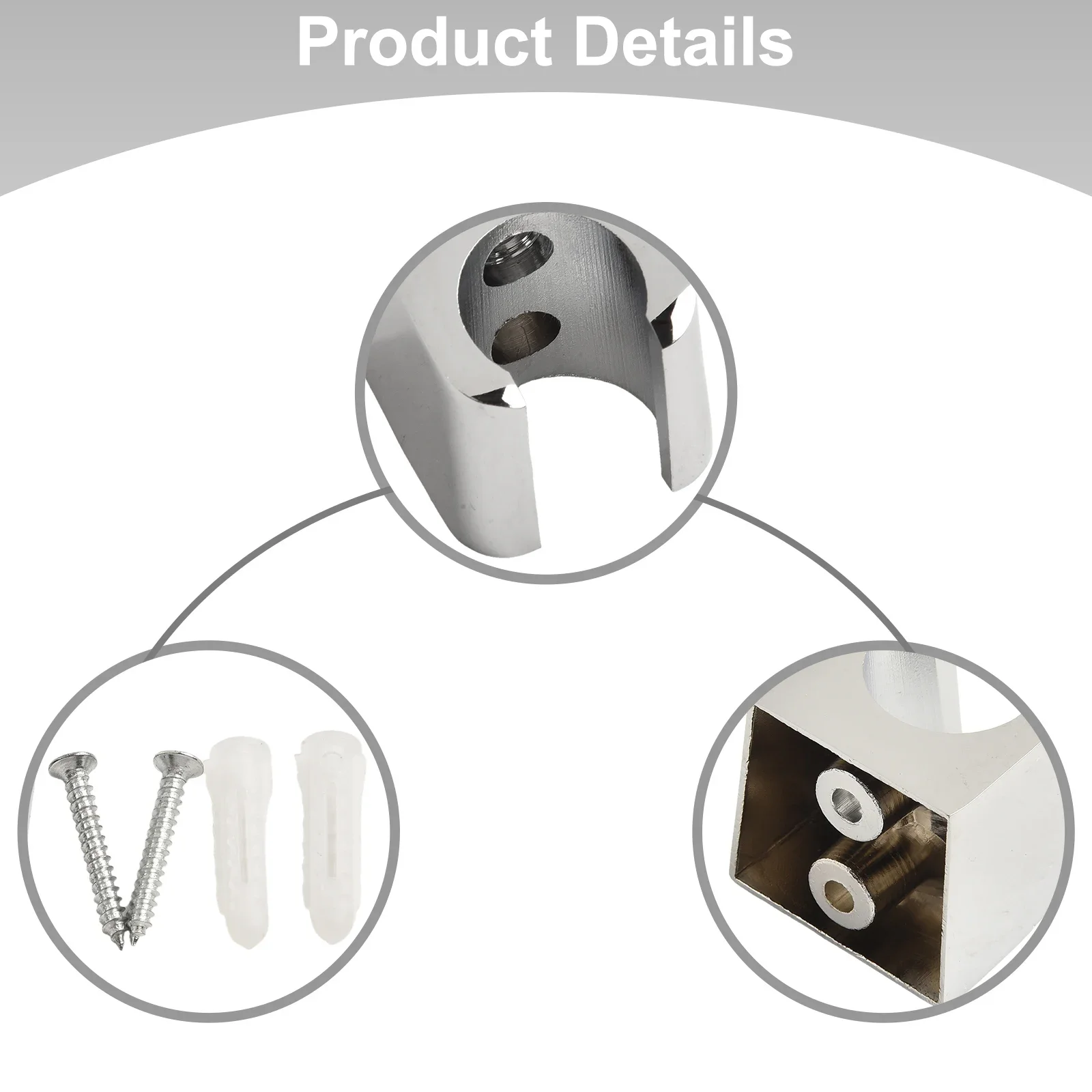 หัวฝักบัว Wall Bracket โลหะผสมหัวฝักบัวห้องน้ํามือถือหัวฝักบัว Wall Bracket Holder Home Improvement ประปา