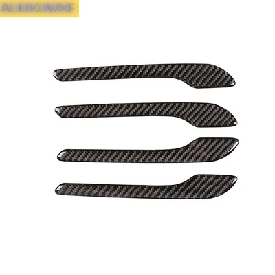 4pcs carbon fiber Outside Door Handle Cover Trim Molding car Accessories Fit For tesla model 3 Y 2018 2019 2020 2021 Car-Styling