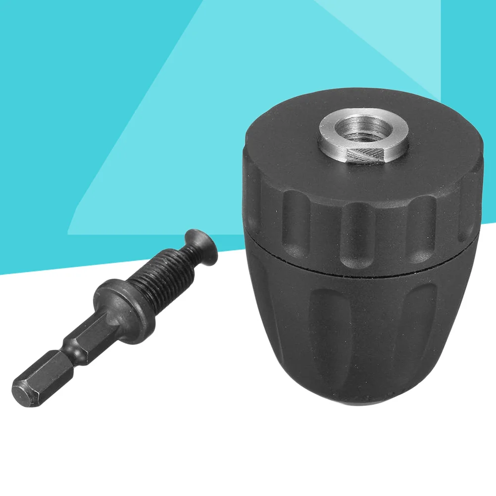 

Keyless Steel Drill Chuck Drilling Adapter Converter Self Lock 0.8-10mm Drill Bits Converter Power Hand Drill Bits - 3/8--24UNF