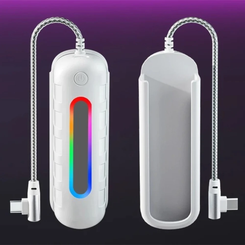 For Meta Quest 2/3/3s Fast Charging Battery Pack 5000mAh 18W Extended Power bank RGB Lights for Oculus Quest 2 VR Accessories