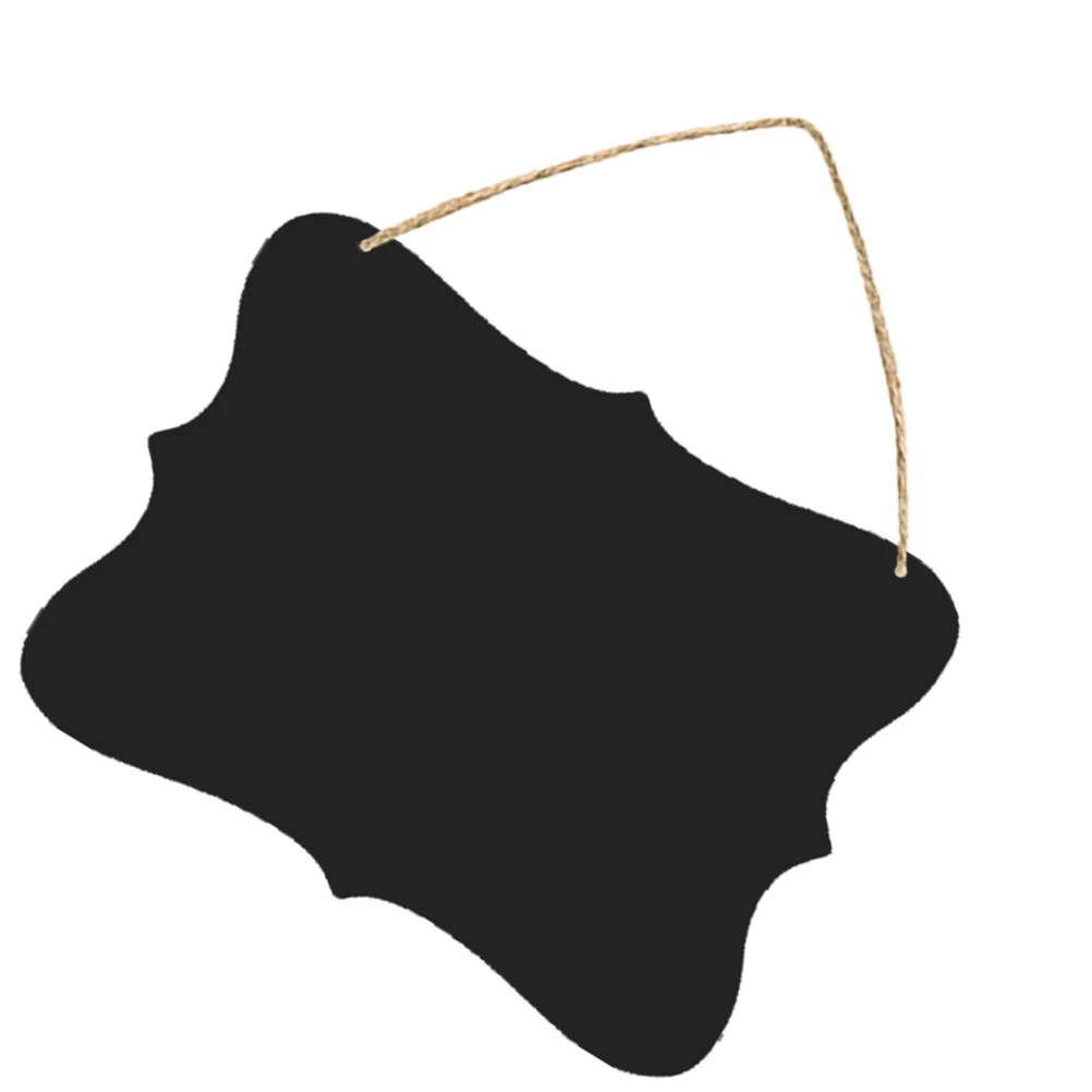 

2pcs Chalkboard Decor Hanging Wall Sign Home Decoration Message Board Blackboard Ornament Hanging Blackboard Pendant