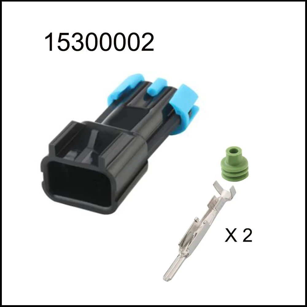 200piece 15300002 15300027 automotiveWaterproofconnector2pinfamale male cable Plug socket  Includes terminal seal