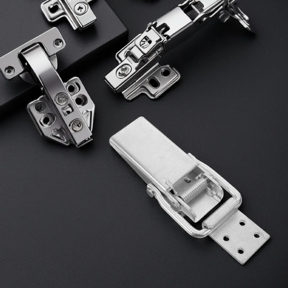 2Pcs Heavy Duty Spring Loaded Trailer Latch Galvanized Rv Trailer Gate Lock Clasp Buckle for Cargo Door Securing Replacement