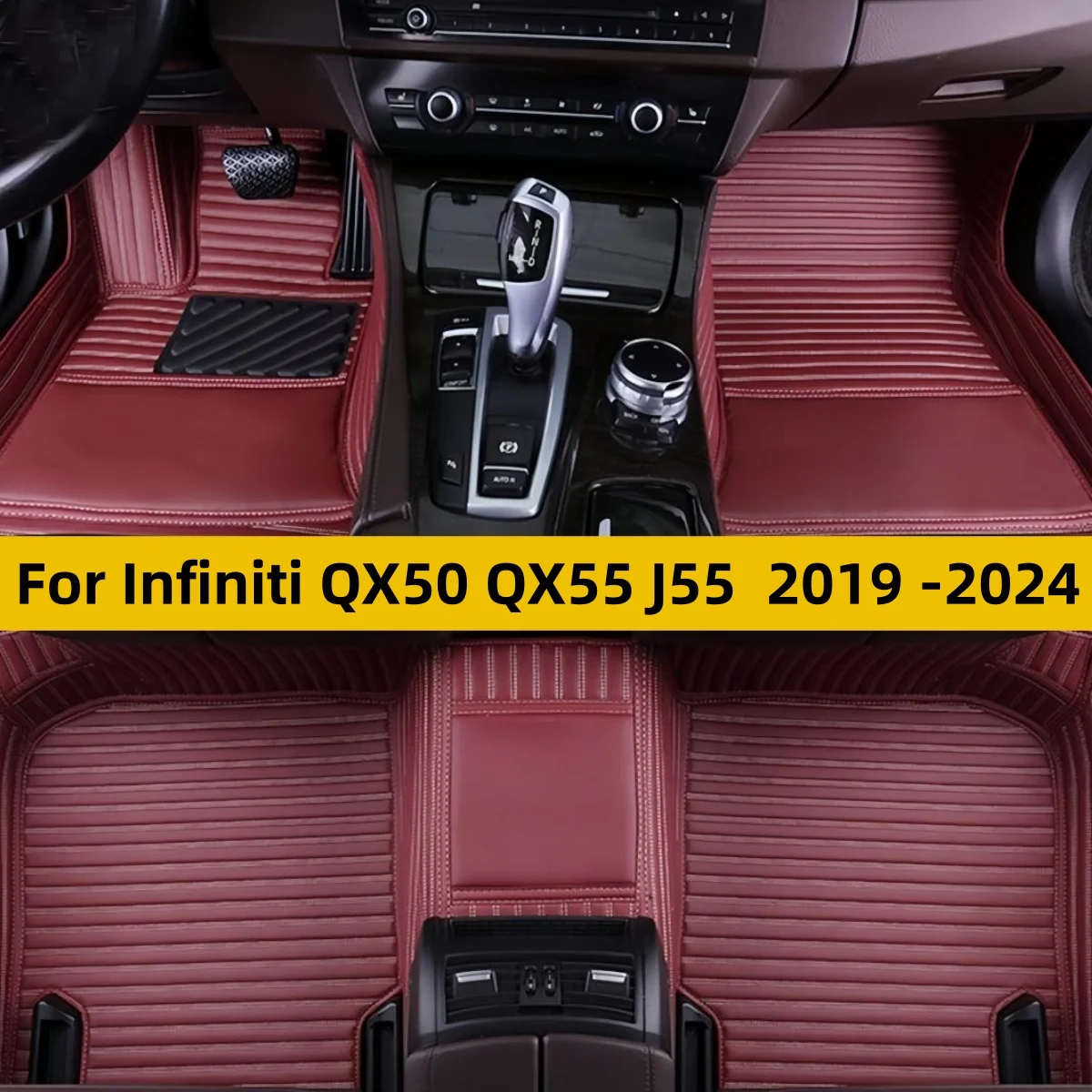 Custom Car Floor Mats Fit For Infiniti QX50 QX55 J55 2019 2020 2021 2022 2023 2024 Auto Interior Styling Protect Covers Carpets