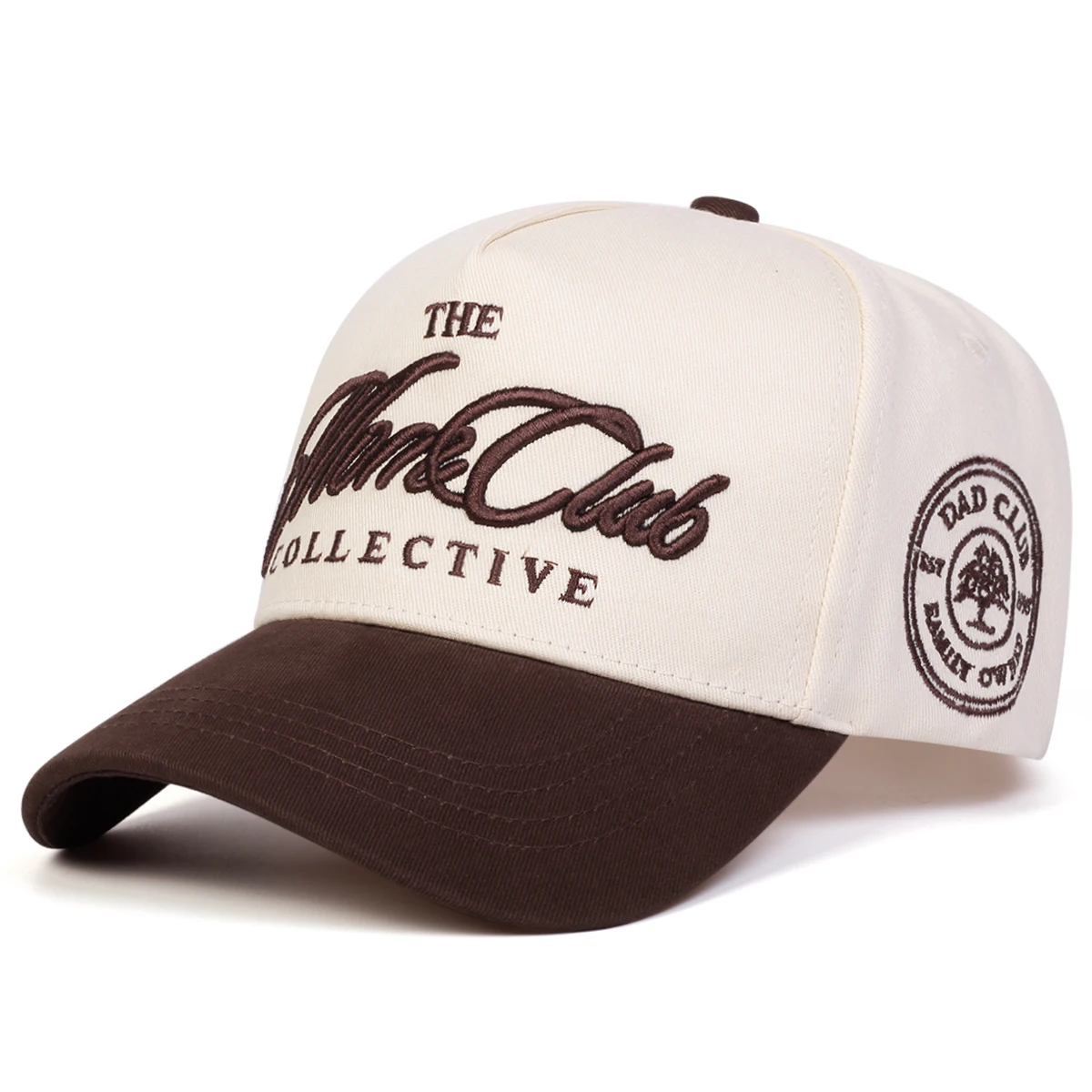 Unisex THE MARE CLUB COLLECTIVE Baseballkappen mit Stickerei, Frühling und Herbst, für den Außenbereich, verstellbare Freizeithüte, Sonnenschutzhut, Sportkappe – Detail 7