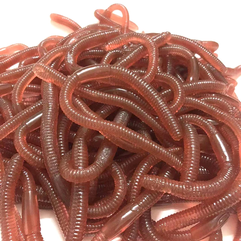 

18cm 5g Simulated insect model TPR soft rubber small animal pseudo long earthworm pseudo red worm toy