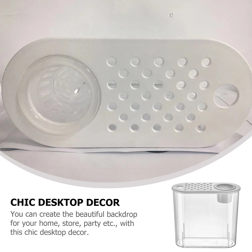

Desktop Ornamental Tank Mini Fish Goldfish Small Bowls for Tanks Aquarium Portable Office