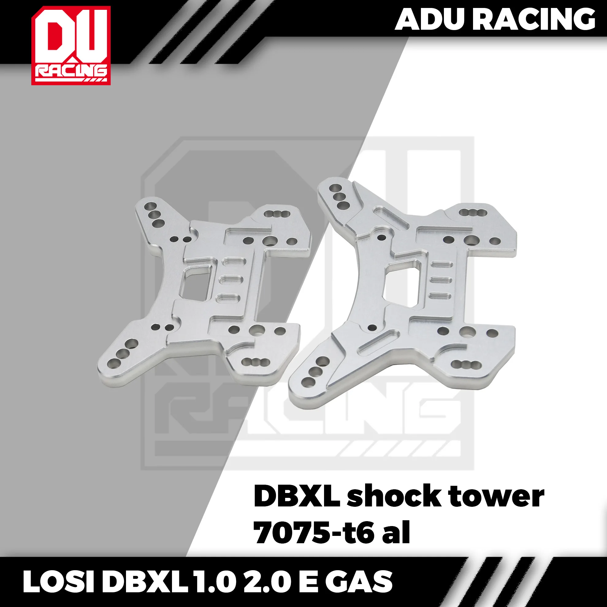 ADU RACING 7075-T6 Front & Rear Shock Tower Mount For LOSI DBXL E2.0 DBXL Gas