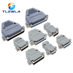 5PCS DB9 Adapter Connector Core DB15 DB25 DB37 RS232 Serial COM Plug Connectors Hole/Pin Female Male Port Socket D Sub DP9 Case