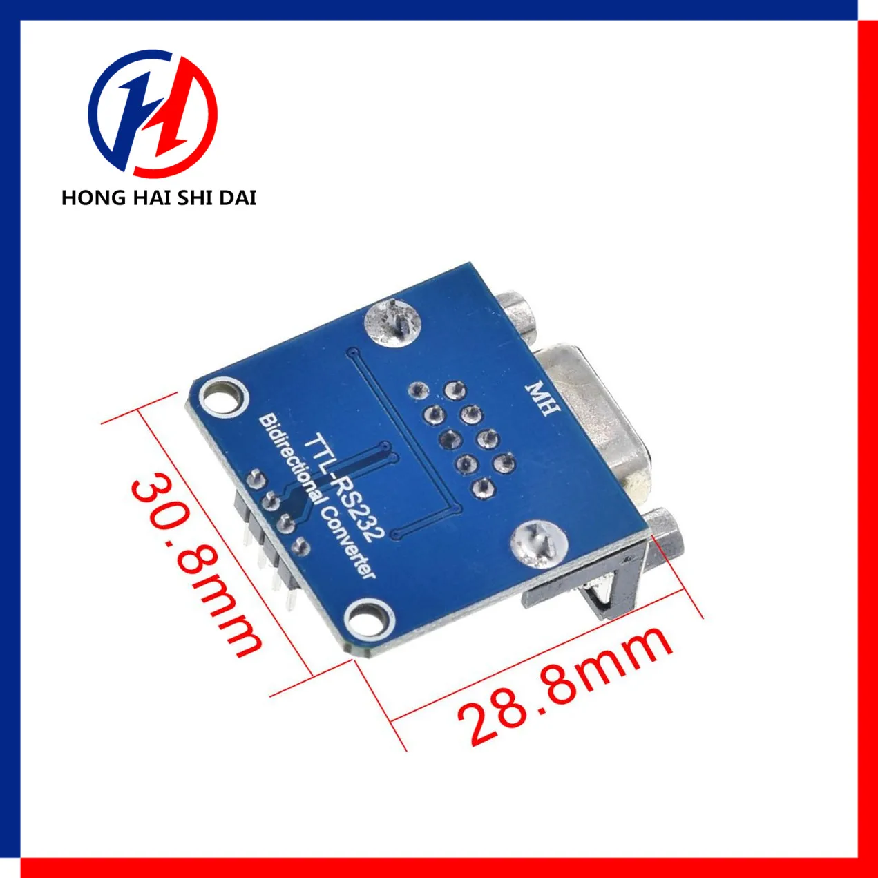 MAX3232 RS232 to TTL Serial Port Converter Module DB9 Connector MAX232 For