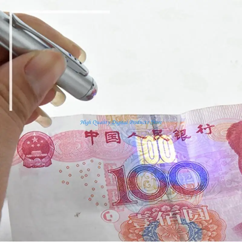 

U2JE Portable Bills Checker Pen Ballpoint Pens Counterfit Cash Detector for Shops