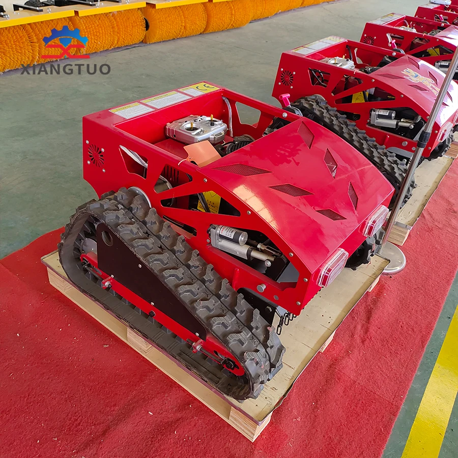

Gasoline Engine Cordless Capacity Mowers Mounted Grass Cutter Lawn Mower Multifunctional Remote Control Crawler Lawn Mower