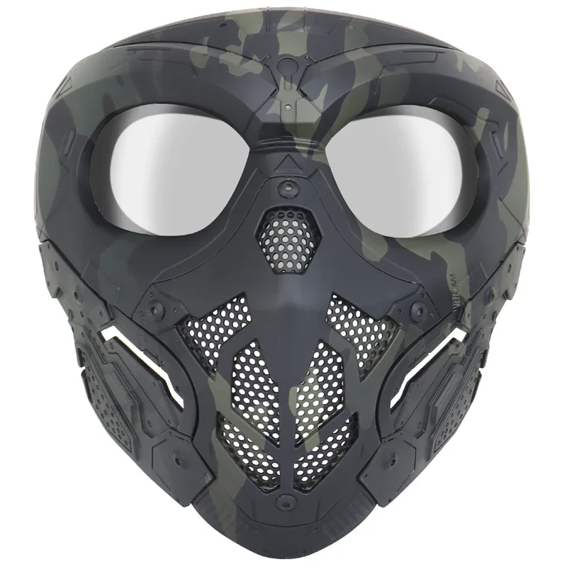 Tactical Full Face Mask Shooting CS Wargame Halloween party Airsoft Safety Protective Equipment Breathable Paintball Accesories