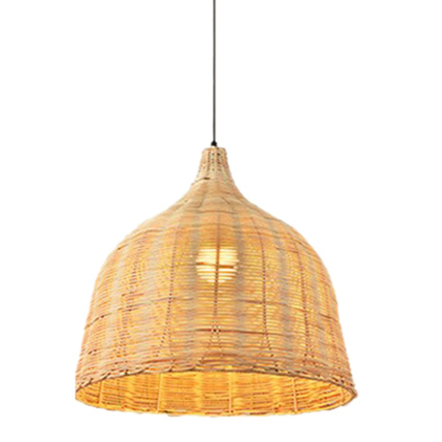 

Rattan Lamp Pendant Light Vintage Hanging Lamp Shades E27 Living Room Dining Room Decor Cafe Restaurant Hanglamp(M)