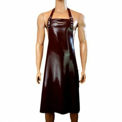 

100% Pure Latex Rubber Gummi coffee/Brown Long Schürze apron Cosplay 0.4mm S-XXLCosplay,Masquerade