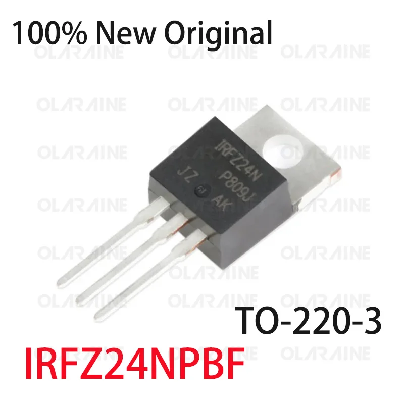 1/5/10/50Pcs IRFZ24NPBF TO-220-3 transistor MOSFET N-Channel 1 Channel Vds-55 V Id-17 A	 Pd-45W