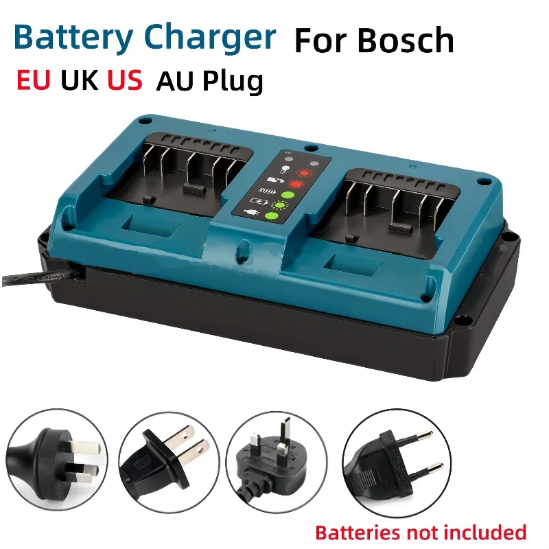 Portable 1.5A dual port battery fast charger for Bosch 14.4V 18V lithium battery, for BAT609 BAT609G BAT618,BAT618G BAT614