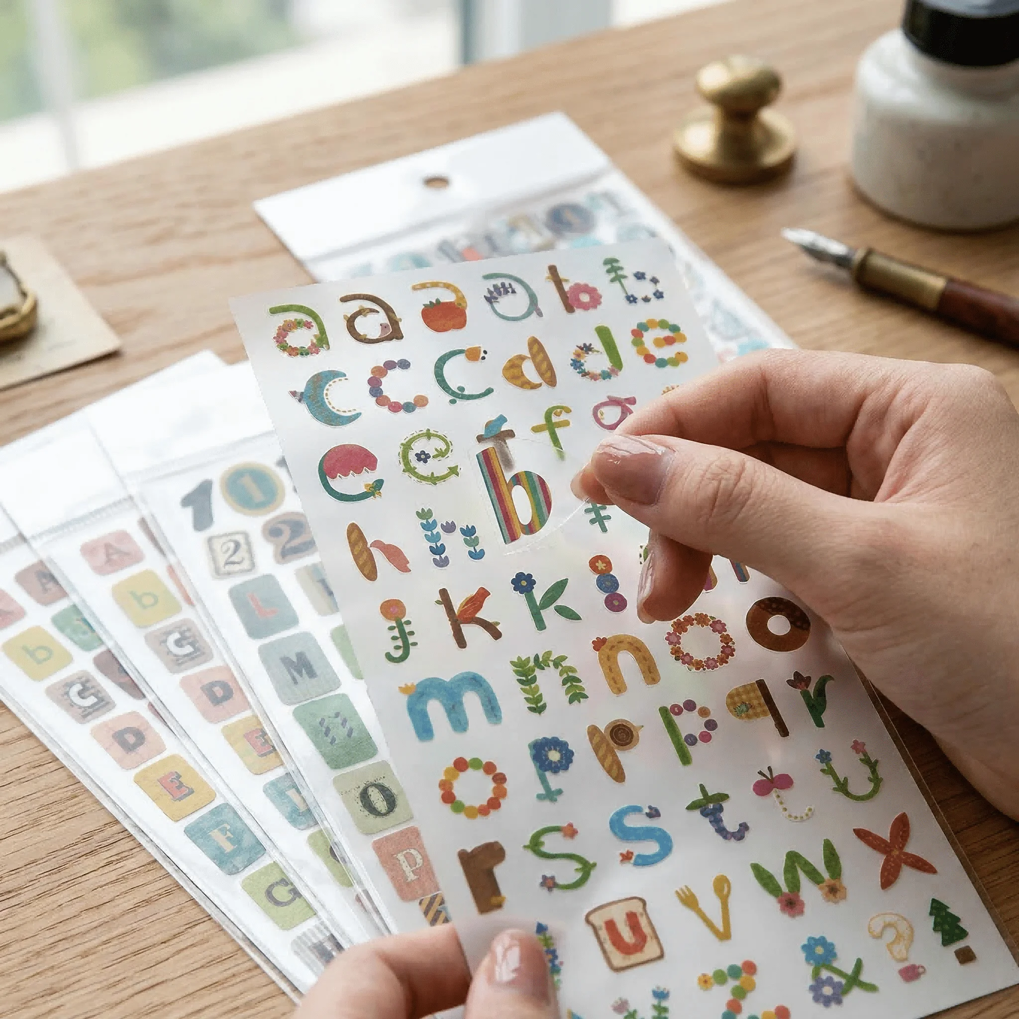 

347 шт. винтажных наклеек для скрапбукинга, 6 листов, граффити, милые буквы и цифры, самоклеящиеся стикеры, материалы для скрапбукинга, для дневников и поделок своими руками