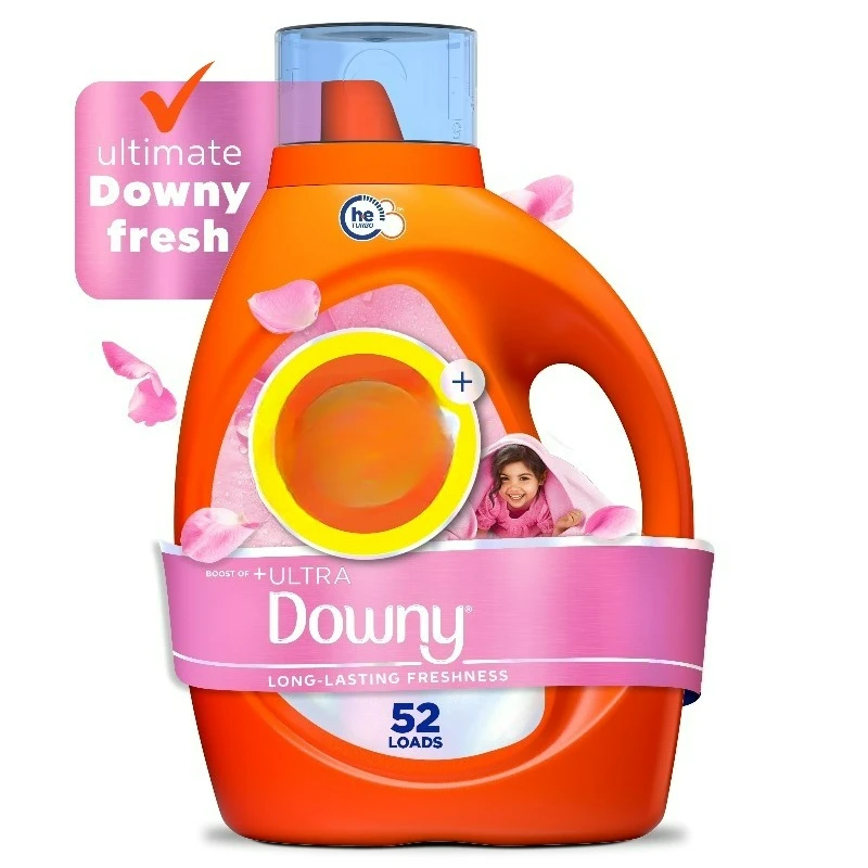 

Laundry Detergent Liquid Plus a Boost of Ultra Downy, April Fresh Scent, 73 fl oz, 52 Loads