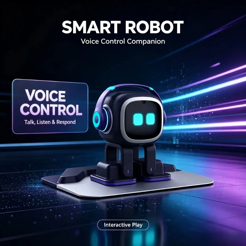 New Multi-functional EMO Robot Smart Interactive Talking Dancing Robot Emotional Companion Toy For Home Decoration & Gift