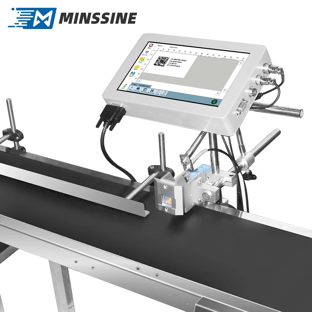 Versatile Online Thermal Date Coding Machine System TIJ Inkjet Printer For Electronic Industries Security Printing