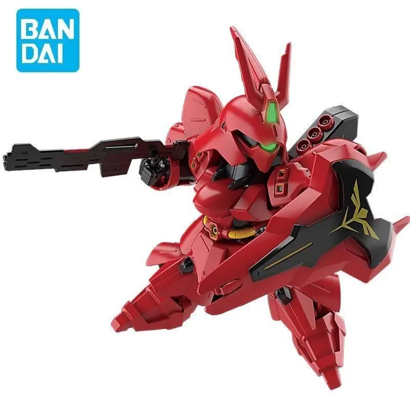 Bandai MINI SDEX 017 Sazabi MSN 04 Char Counterattack Neo Zeon Anime Action Figures Collection Toys 8cm Plastic Model Kit