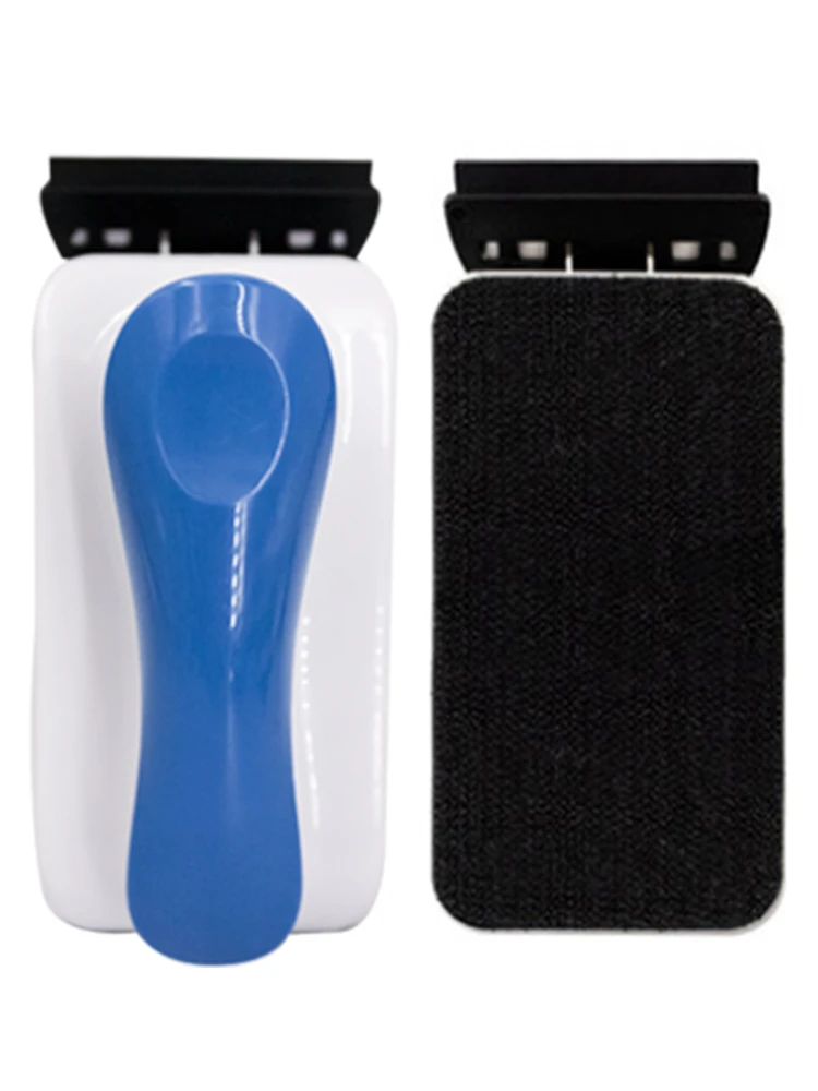 

Магнитная щетка для аквариума, стеклянная щетка, двусторонняя щетка для чистки, очиститель цилиндра, инструмент для чистки со скребком для водорослей