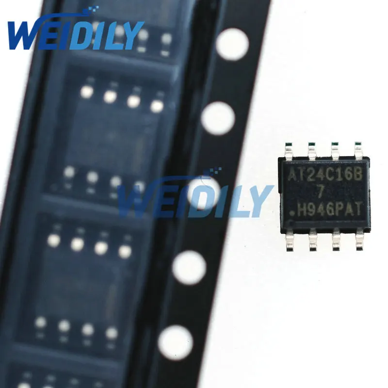 10PCS 24C16 AT24C16 24C16N 24c16 24C16B SMD Storage Chip SOP-8 New