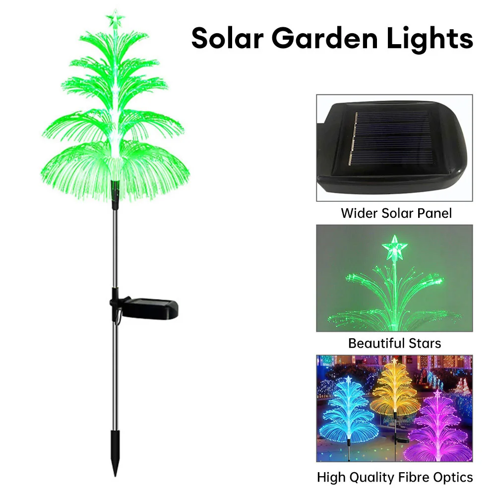 

Solar Christmas Landscape Lights Garden Jellyfish Lights LEDs Outdoor Waterproof Garden Decor Garden Patio Lawn Stake Lights