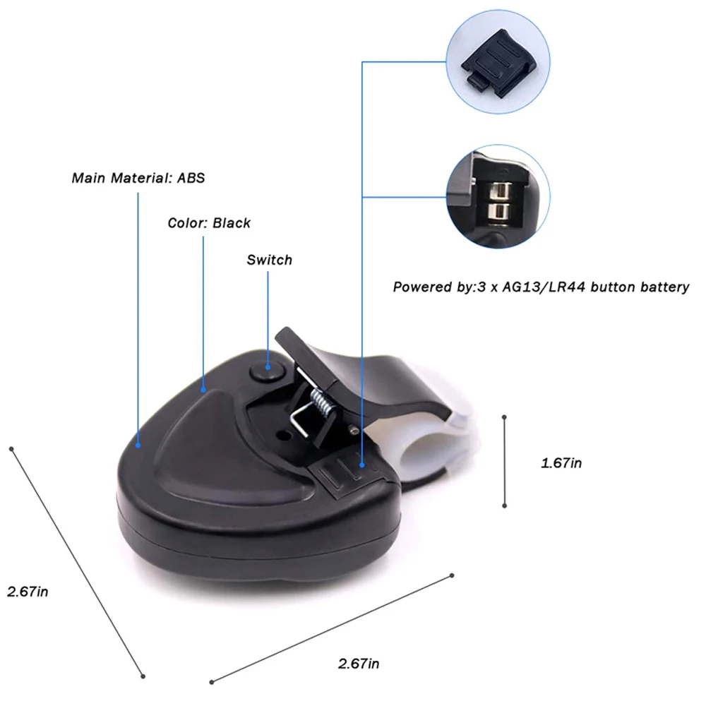 Mini Electronic Wireless Fishing Bite Alarm Sound Light Running Sensitive Mat Fishing Bell Tracker for Fish Accessories Tools
