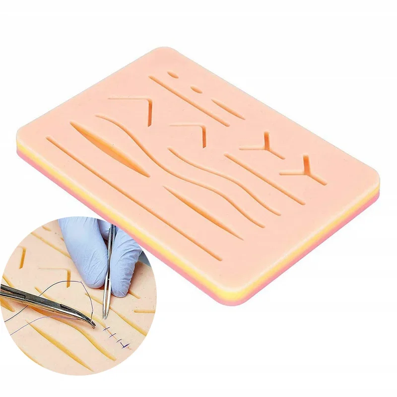 

Y Traumatic Skin Suture Training model Pad with Wound silicone suture Practice pad Teaching equipment