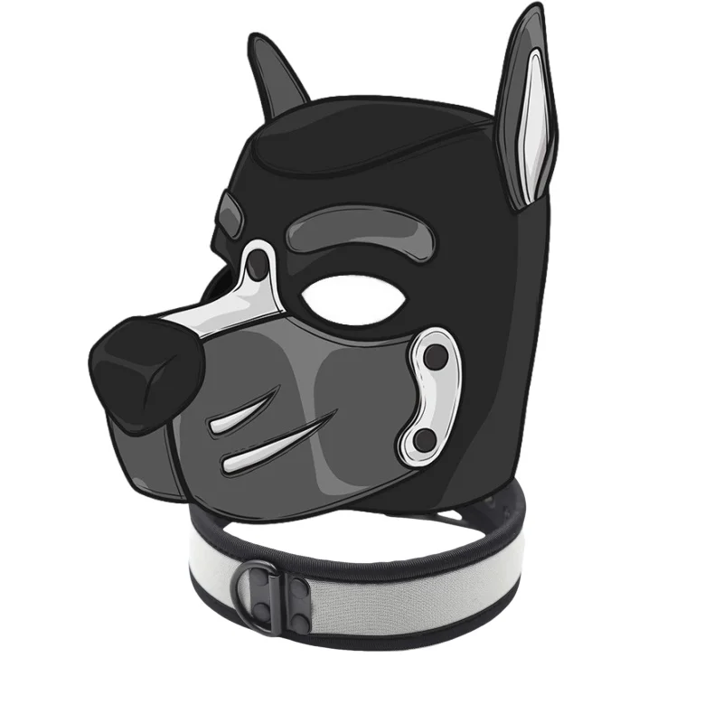 Unisex Slave Dog Erotic Sex Toy Set with Vibrant Puppy Play Hood Mask Collar Accessories for Couple BDSM Flirting Sexy Shop