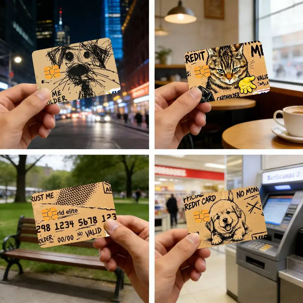 Trust Me No Limit Credit Card Stickers Bank Cards Public Transport Cards Waterproof And Scratch-Resistant Protective Film