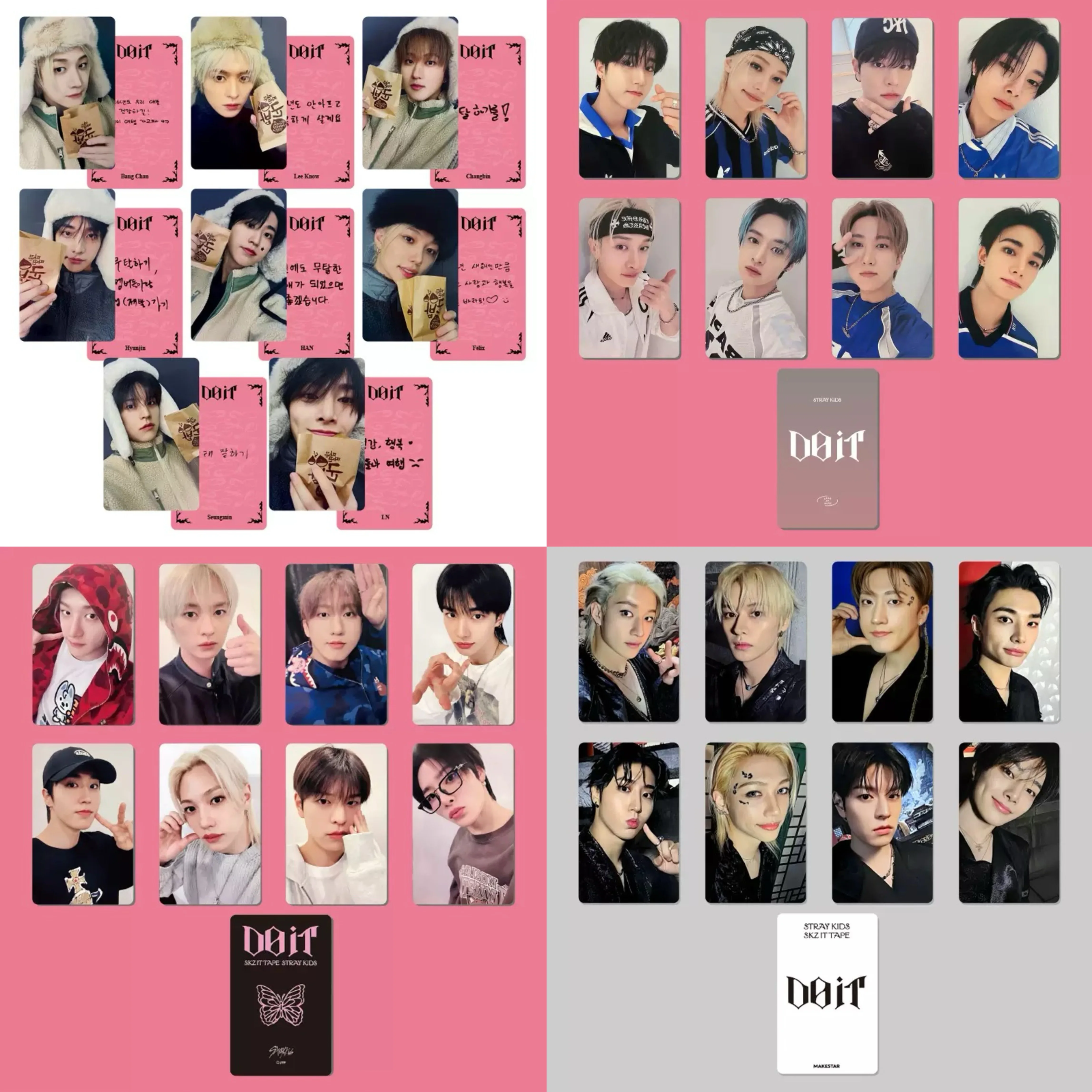 

8pcs Stray Kids LOMO Card SKZOO New Special DOIT Small Card Bangchan FELIX HAN Signature Special Offer Card
