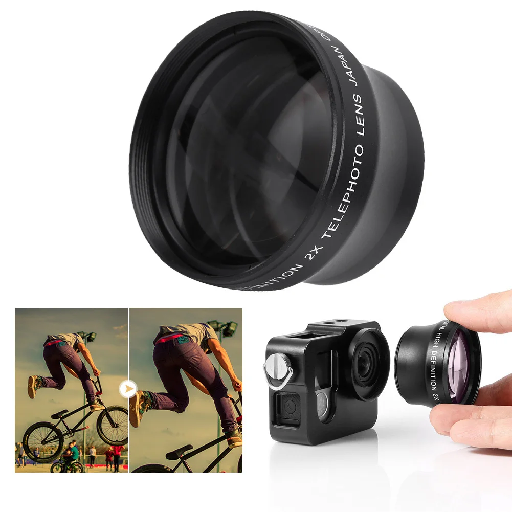عدسة كاميرا تكبير عالية الدقة ، محول تليفوتو ، 37 Mount