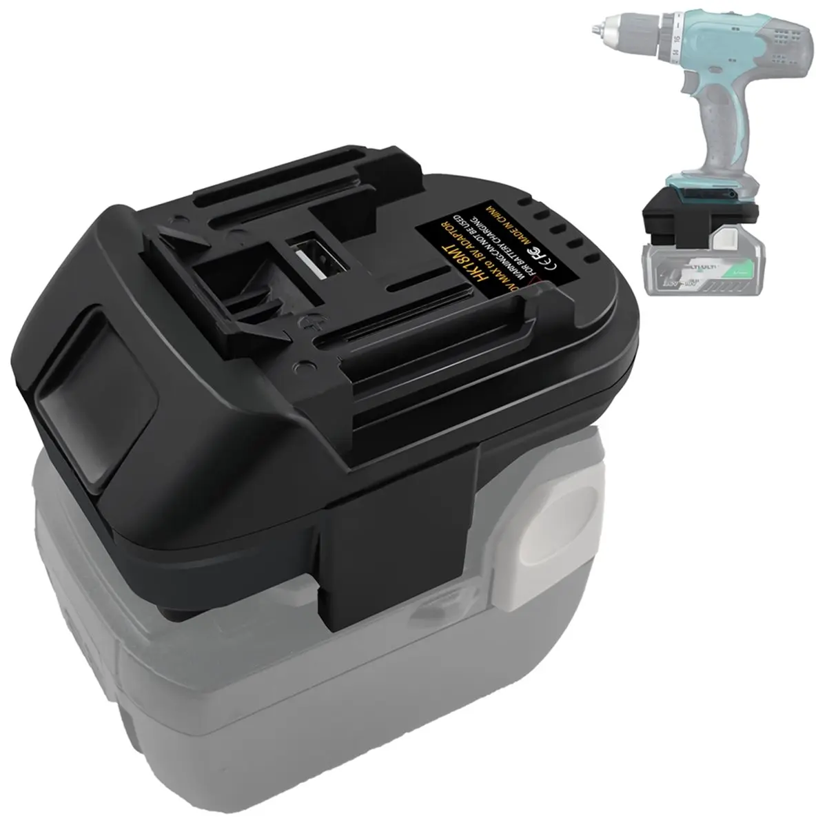 ABSF Battery Adapter Converter for Hitachi 18V/36V HIKOKI Battery Adaptor to Makita 18V Lxt Tool Use BL1840 BL1850 BL1860B