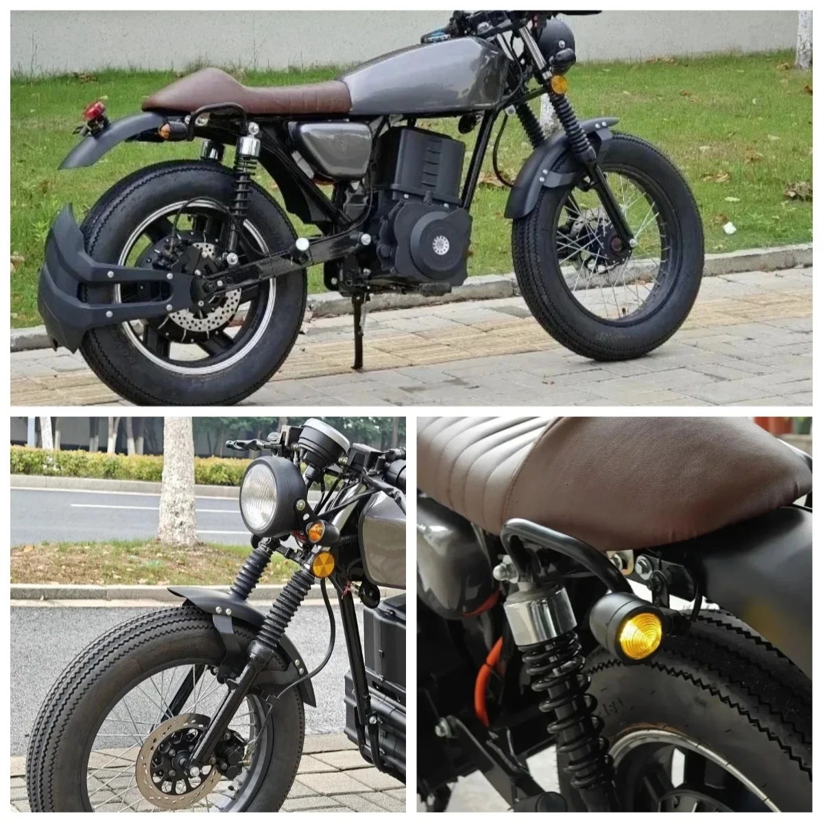STROVAN  Motorcycle Factory Price CG 125 Vintage Style 5000W Motor 50Ah Lithium Battery Electric Motorcycle With Disc Brakes