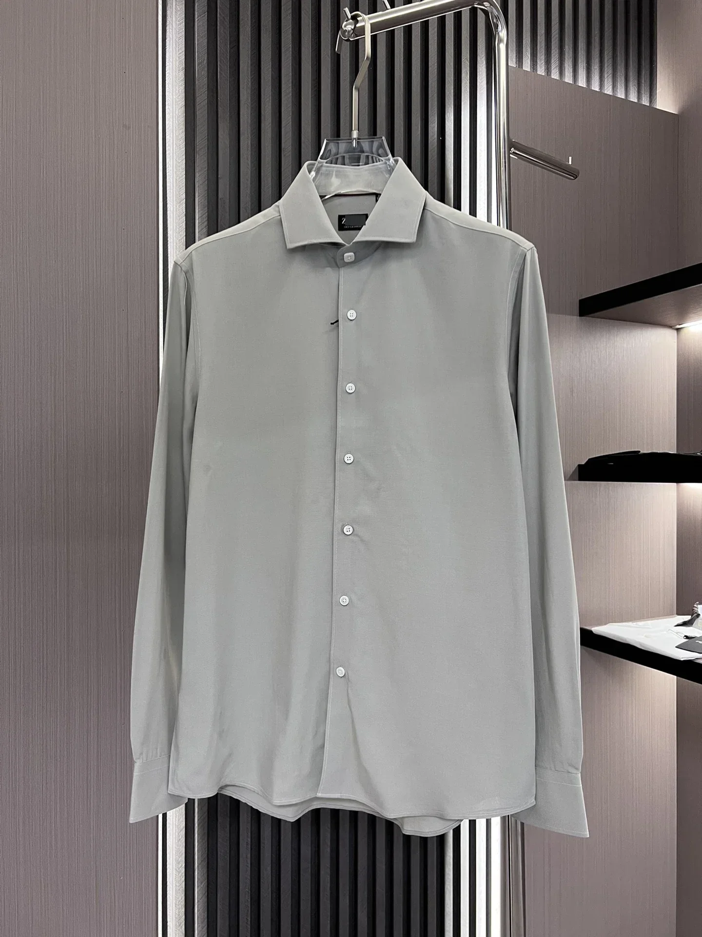 

2024 DIKUShirtSummer New, Business Old Money Tian Si Linen Men's Shirt Size S-xxl