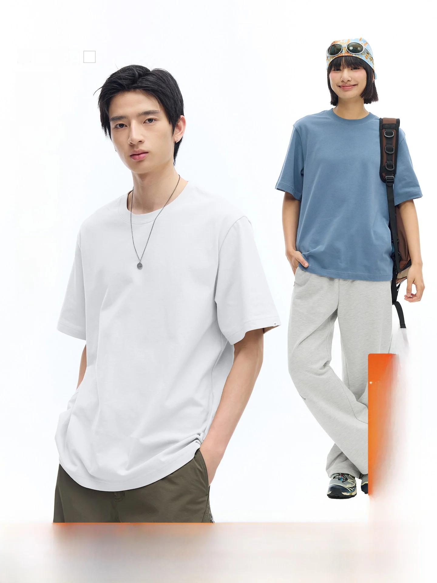 

White Trace Classic Ceramic Texture Pure Cotton Short Sleeve Loose Fit Summer T-Shirt Shoulder Appropriate Casual round Neck