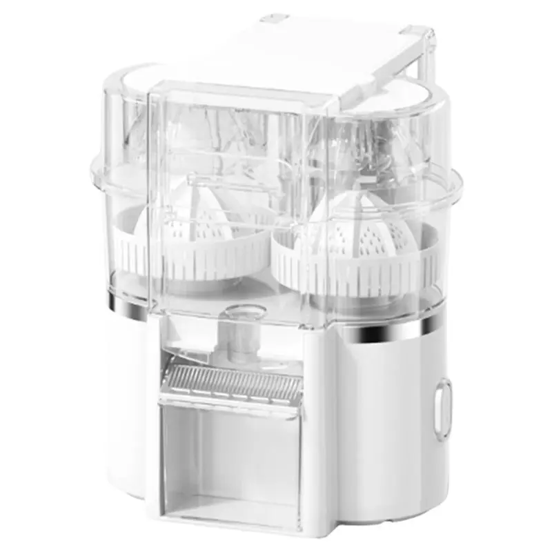 

Электрическая соковыжималка для цитрусовых ABVJ с двумя головками, шнуром питания и щеткой для чистки, для домашней кухни, для апельсинов