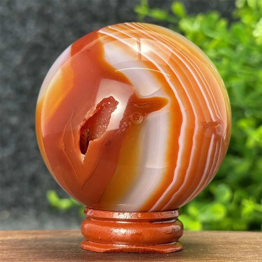 Natural Red Onyx Gem Ball Reiki Energy Spiritual Healing Chakra Crystal Meditation Wiccan Ceremony Home Decor Holiday Gift